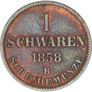 Oldenburg, Nicolaus Frid.Peter (1853-1900), 1 Schwaren 1858 B KM 190