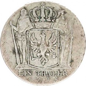 Prusko, Friedrich Wilhelm II.(1786-1797), Tolar 1795 A KM 360.1 R /21,986 g/