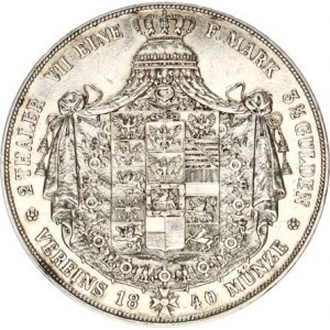 Prusko, Friedrich Wilhelm III.(1797-1840), 2 Tolar 1840 A KM 425 /37,136 g/
