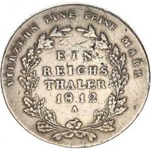 Prusko, Friedrich Wilhelm III.(1797-1840), Tolar 1812 A KM 387