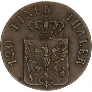 Prusko, Friedrich Wilhelm III.(1797-1840), 3 Pfennig 1833 A R KM 407