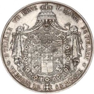 Prusko, Friedrich Wilhelm IV.(1840-1861), 2 Tolar 1846 A KM 440,2 37,093 g