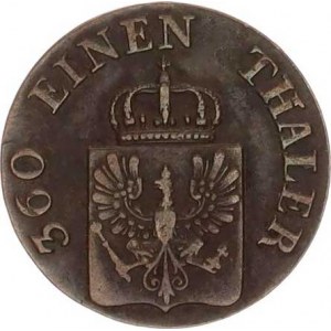 Prusko, Friedrich Wilhelm IV.(1840-1861), 1 Pfennig 1845 A R KM 447