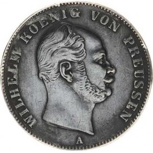 Prusko, Wilhelm I. (1861-1888), Tolar výtěžkový 1862 A KM 490 18,267 g