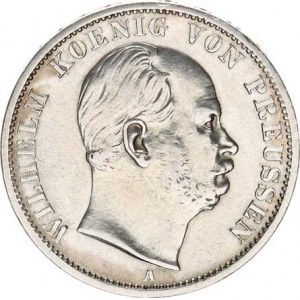 Prusko, Wilhelm I. (1861-1888), Tolar spolkový 1869 A KM 494 18,464 g, tém.