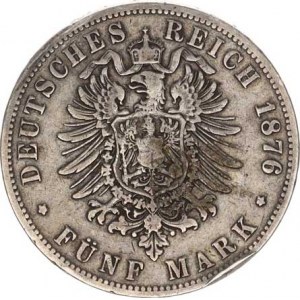 Prusko, Wilhelm I. (1861-1888), 5 Mark 1876 B KM 503,2, hrana
