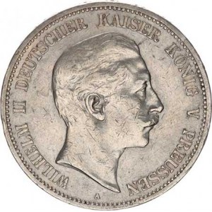 Prusko, Wilhelm II. (1888-1918), 5 Mark 1895 A KM 523, m. hr., dr. rys.