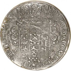 Sasko - Albertine, Johann Georg II. (1656-1680), Tolar 1664 CR - KOPIE postř. bronz 45 mm 28,445g