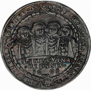 Sasko-Mittel-Weimar, Johann Ernst IV. a tři bratři (1605-1640), Tolar 1608 WA Dav. 7523; KM 1 28,40
