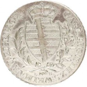 Sasko-Weimar-Eisenach, Carl August (1775-1828), Tolar 1813 LS Cr. 75; KM 168 RR 27,995 g