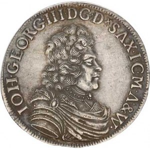 Sasko, Johann Georg III. (1680-1691), 2/3 tolaru 1691 I-K KM 571; Dav. ECT 810 15,41 g