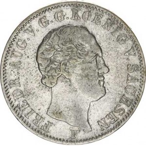 Sasko, Friedrich August II. (1836-1854), 1/6 tolaru 1846 F KM 1161, tém.