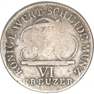 Württemberg, Friedrich I. (1806-1816), VI kr. 1808 KM 495, nedor.