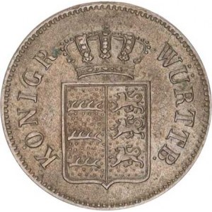 Württemberg, Wilhelm I. (1816-1864), 6 Kreuzer 1844 KM 592