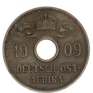 Německá východní Afrika, 10 Heller 1909 J KM 12
