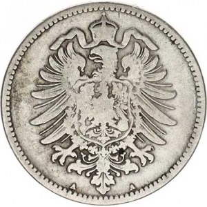 Německo, drobné ražby císařství, 1 Mark 1876 A