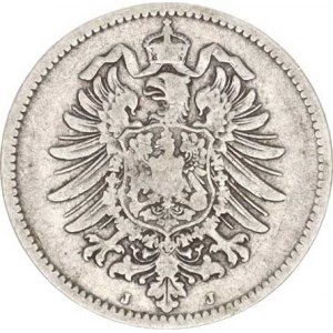 Německo, drobné ražby císařství, 1 Mark 1876 J