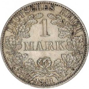 Německo, drobné ražby císařství, 1 Mark 1911 A