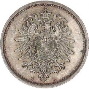 Německo, drobné ražby císařství, 50 Pfennig 1876 C