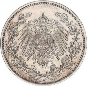 Německo, drobné ražby císařství, 50 Pfennig 1898 A KM 15 RR
