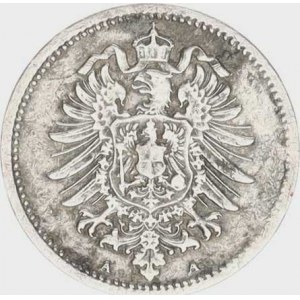 Německo, drobné ražby císařství, 20 Pfennig 1874 A, dr. rys.