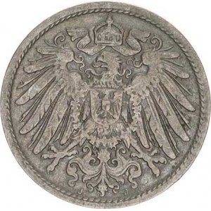 Německo, drobné ražby císařství, 10 Pfennig 1899 J