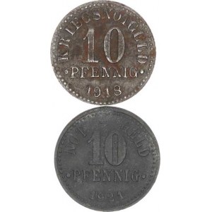 Německo, Nouzová platidla, Braunschweig - 10 Pfennig 1918, Kriegsnotgeld Fe