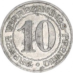 Německo, Nouzová platidla, Bremen - 10 Verrechnungs Pfennig b.l. (1924) KM Tn3