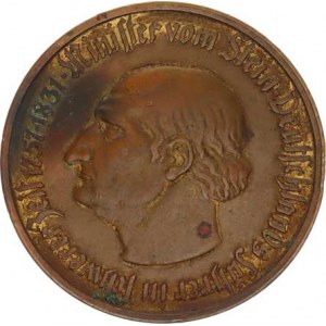 Německo, Nouzová platidla, Westfahlen - 10 000 Mark 1923, Stein bronz, oxyd. skvr.