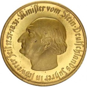 Německo, Nouzová platidla, Westfahlen - 50 Millionen Mark 1923, Stein pozlac. bronz 44,5 m