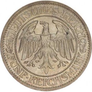 Výmarská republika (1918-1933), 5 RM 1928 E - dub KM 56