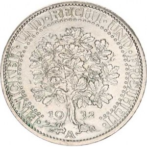 Výmarská republika (1918-1933), 5 RM 1932 A - dub KM 56 25,106 g
