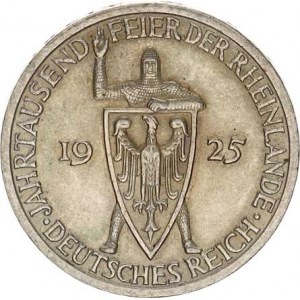 Výmarská republika (1918-1933), 3 RM 1925 A - Rhineland KM 46, hrana