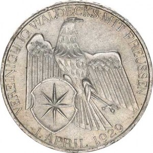 Výmarská republika (1918-1933), 3 RM 1929 A - Waldeck KM 62 R, dr. hry., tém.