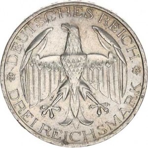 Výmarská republika (1918-1933), 3 RM 1929 A - Waldeck KM 62 R, dr. hry., tém.