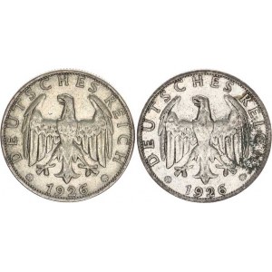 Výmarská republika (1918-1933), 2 RM 1926 A (2x) 2 ks