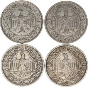Výmarská republika (1918-1933), 50 Rpf. 1928 A, F, 1929 A, 1930 A KM 49 4 ks