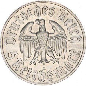 Německo - 3 říše, 1933-1945, 5 RM 1933 A - Luther R