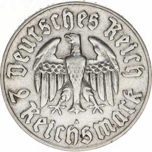 Německo - 3 říše, 1933-1945, 2 RM 1933 A - Luther KM 79
