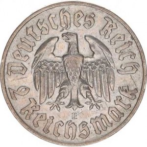 Německo - 3 říše, 1933-1945, 2 RM 1933 E - Luther KM 79