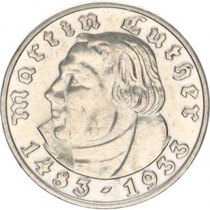 Německo - 3 říše, 1933-1945, 5 RM 1933 F - Luther R