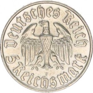 Německo - 3 říše, 1933-1945, 5 RM 1933 F - Luther R