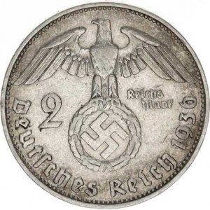 Německo - 3 říše, 1933-1945, 2 RM 1936 D