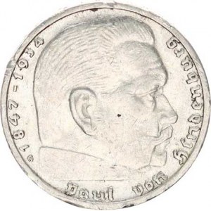 Německo - 3 říše, 1933-1945, 2 RM 1936 G R