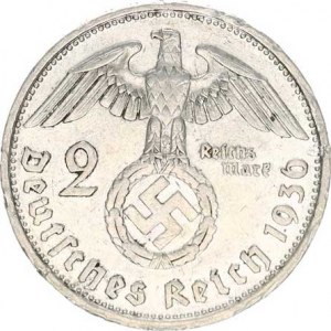 Německo - 3 říše, 1933-1945, 2 RM 1936 G R