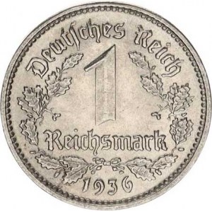 Německo - 3 říše, 1933-1945, 1 RM 1936 E