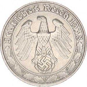 Německo - 3 říše, 1933-1945, 50 Rpf. 1938 D - Ni KM 95 R