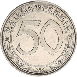 Německo - 3 říše, 1933-1945, 50 Rpf. 1939 A - Ni KM 95 R sbírkový stav