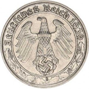 Německo - 3 říše, 1933-1945, 50 Rpf. 1939 B - Ni KM 95 R