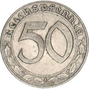 Německo - 3 říše, 1933-1945, 50 Rpf. 1939 E - Ni KM 95 R